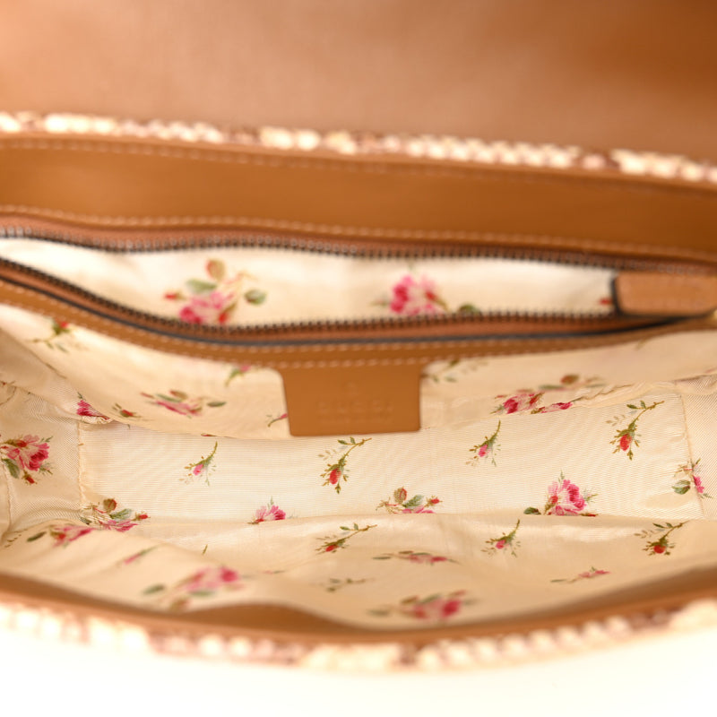 Gucci Raffia Elaphe Matelasse Small Gg