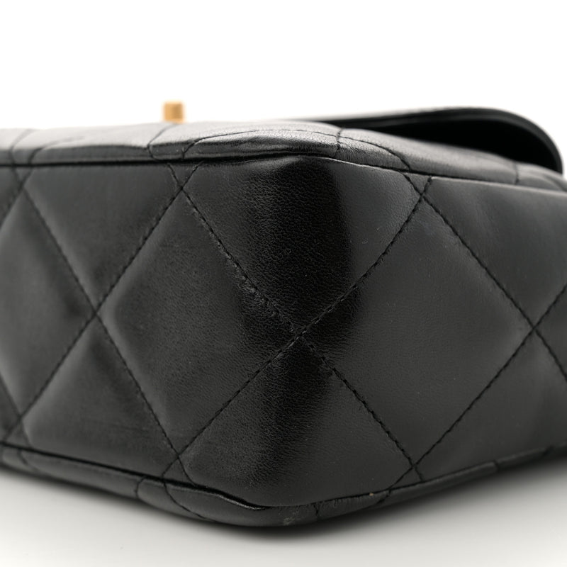 Chanel Lambskin Quilted Clutch Large