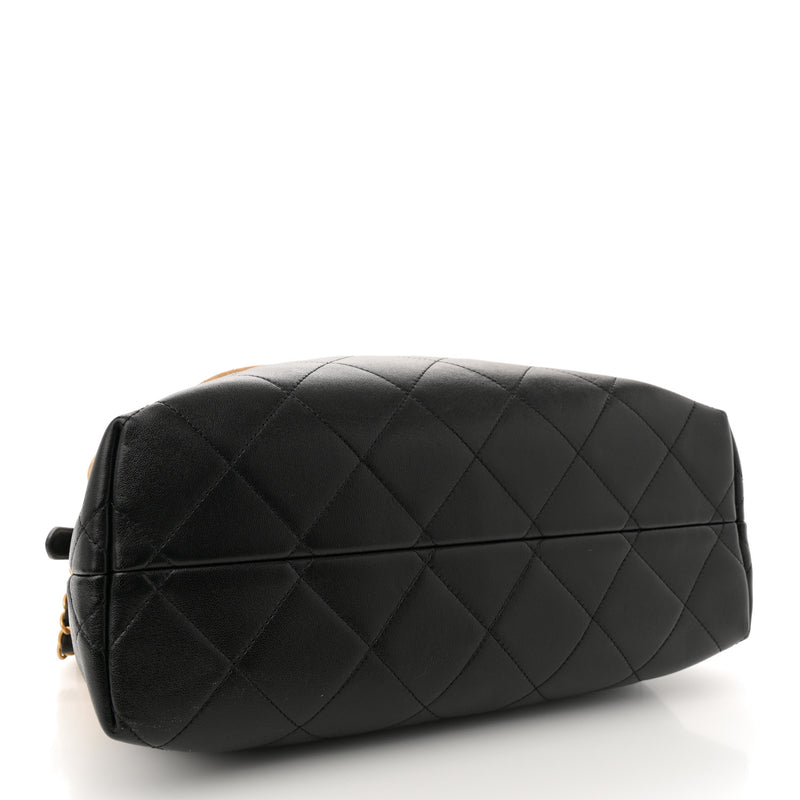 Chanel Suede Shiny Lambskin Quilted