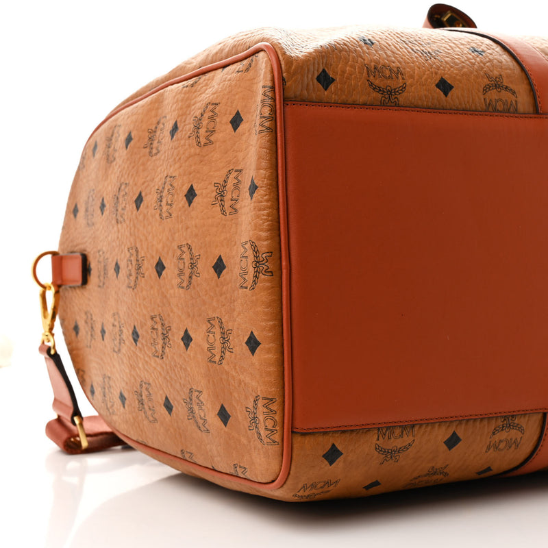 Mcm Visetos Large Traveler Weekender Bag