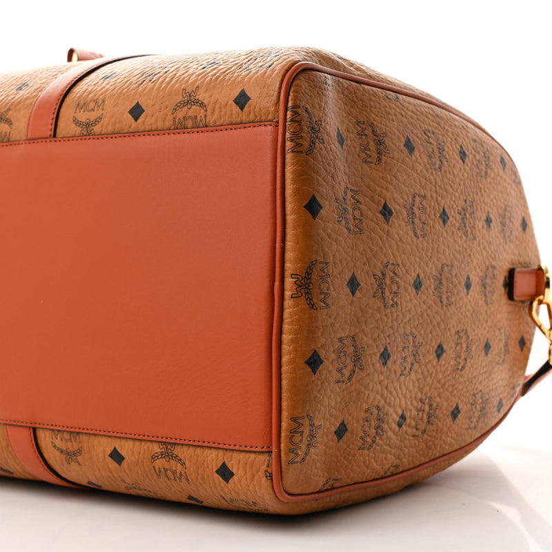 Mcm Visetos Large Traveler Weekender Bag