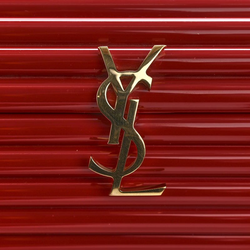 Saint Laurent Ribbed Plexiglass Lambskin