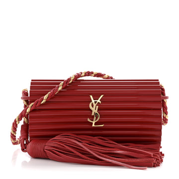 Saint Laurent Ribbed Plexiglass Lambskin