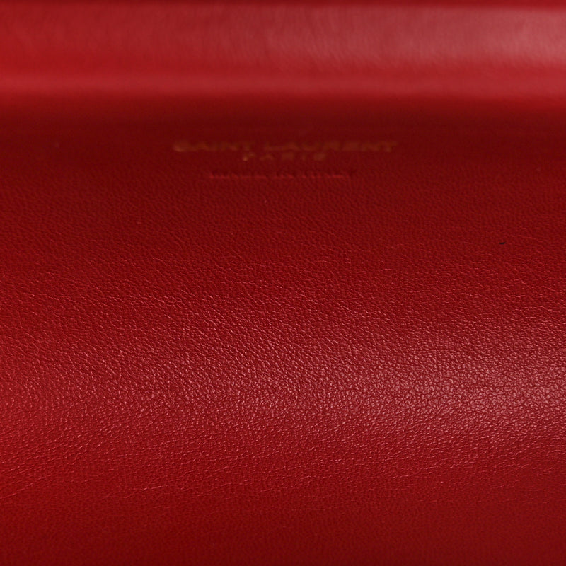 Saint Laurent Ribbed Plexiglass Lambskin