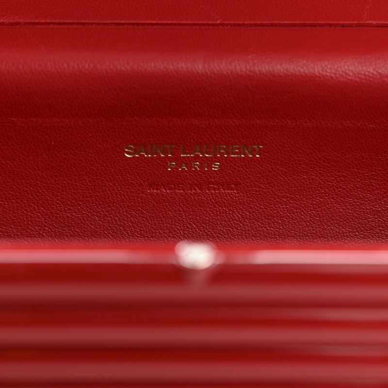 Saint Laurent Ribbed Plexiglass Lambskin