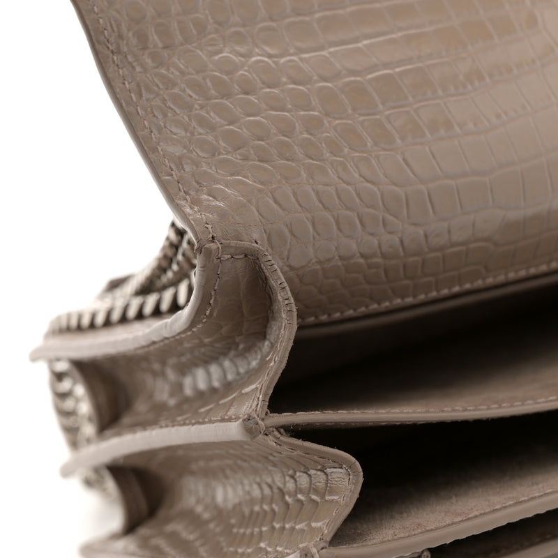 Saint Laurent Calfskin Crocodile