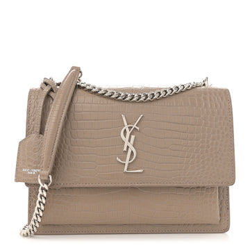 Saint Laurent Calfskin Crocodile