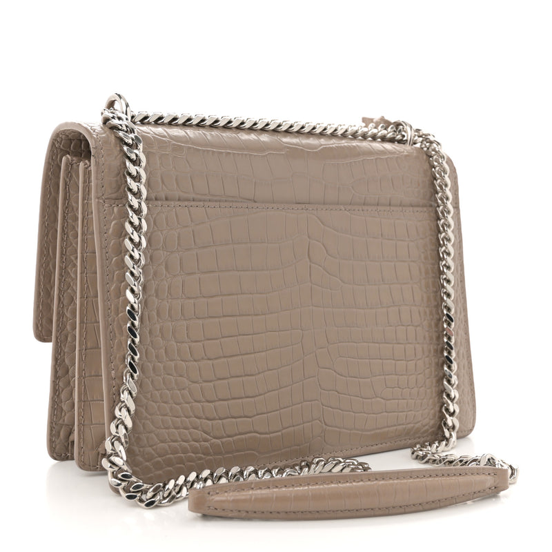 Saint Laurent Calfskin Crocodile