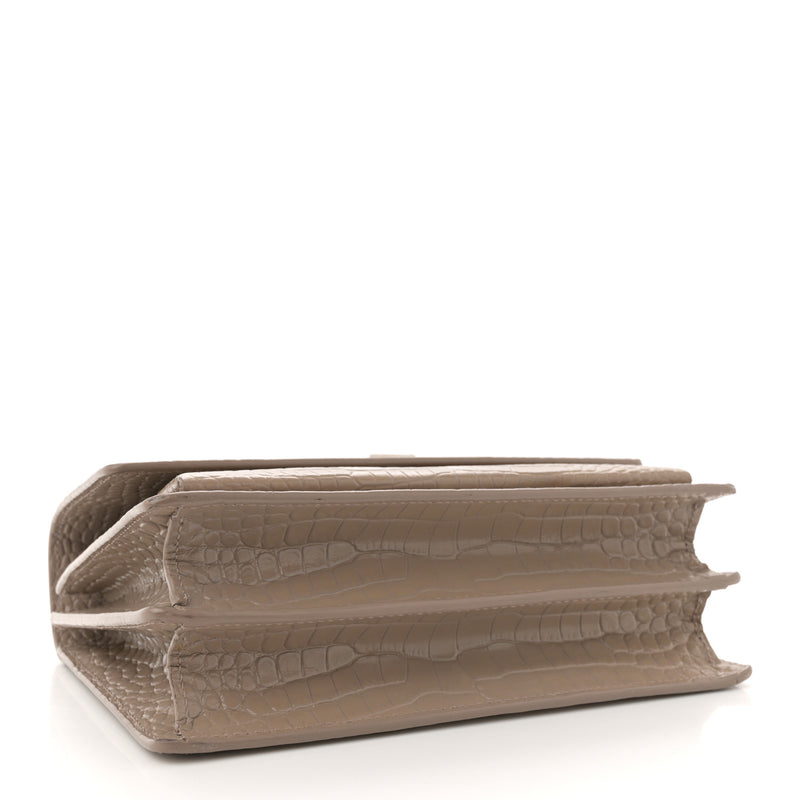 Saint Laurent Calfskin Crocodile