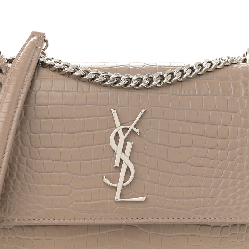 Saint Laurent Calfskin Crocodile