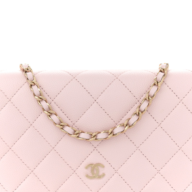 Chanel Caviar Quilted Wallet On Chain