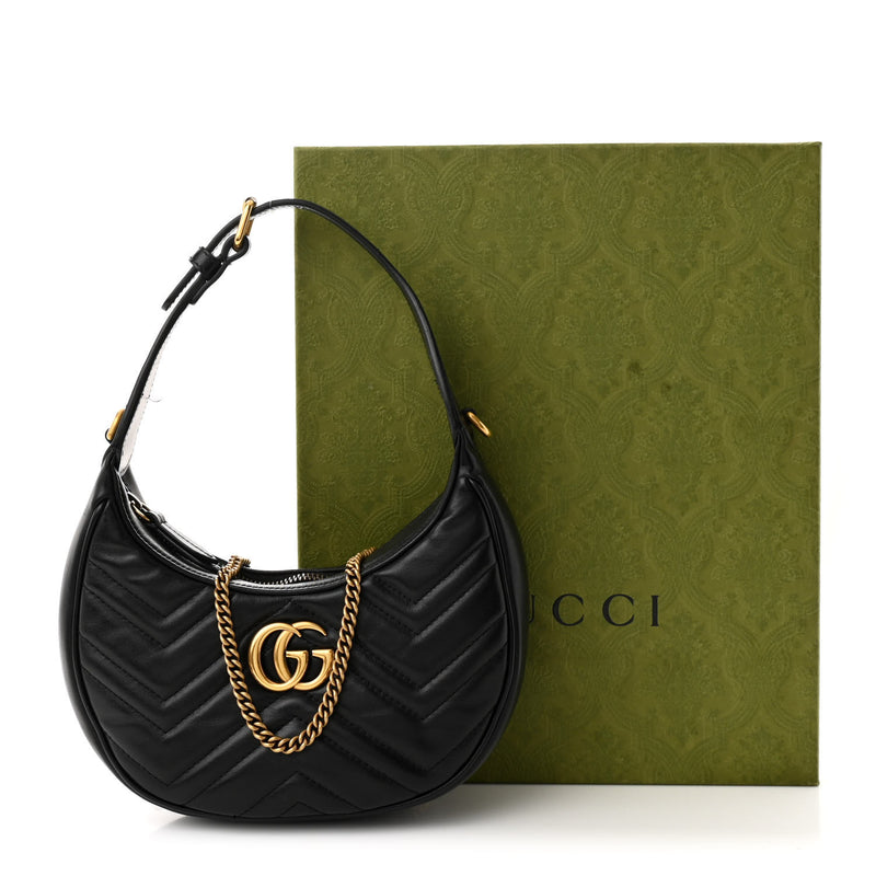 Gucci Calfskin Matelasse Chevron Mini Gg