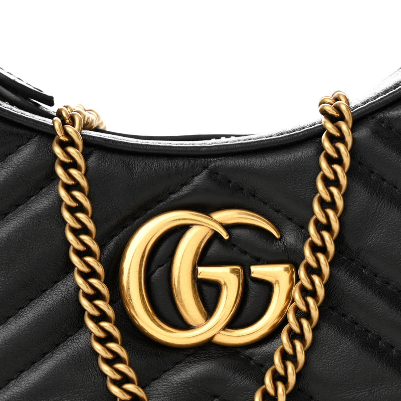 Gucci Calfskin Matelasse Chevron Mini Gg