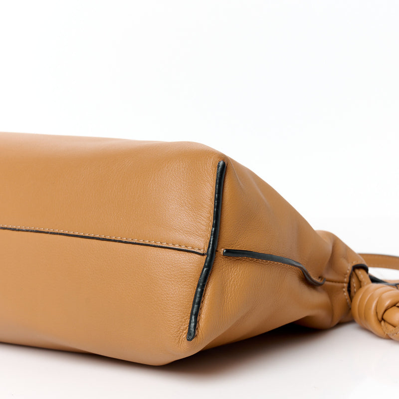 Loewe Calfskin Flamenco Knot Clutch Warm