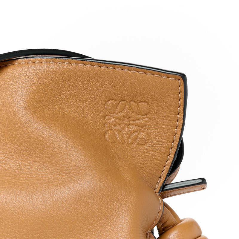 Loewe Calfskin Flamenco Knot Clutch Warm