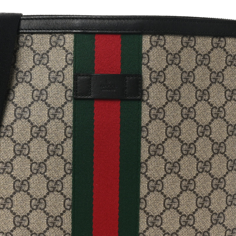 Gucci Gg Supreme Web Messenger Bag Black