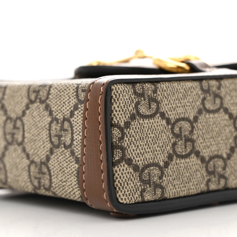 Gucci Gg Supreme Mini Horsebit Crossbody