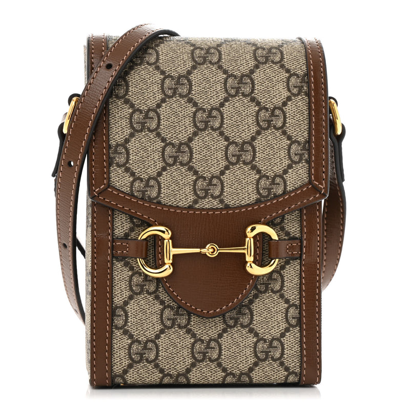 Gucci Gg Supreme Mini Horsebit Crossbody