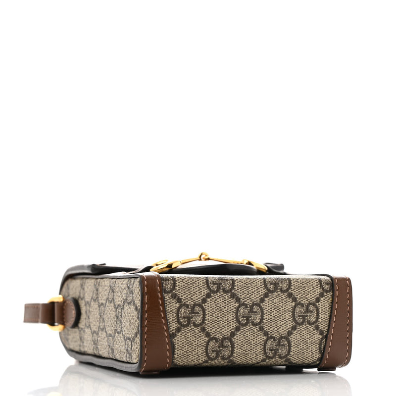 Gucci Gg Supreme Mini Horsebit Crossbody