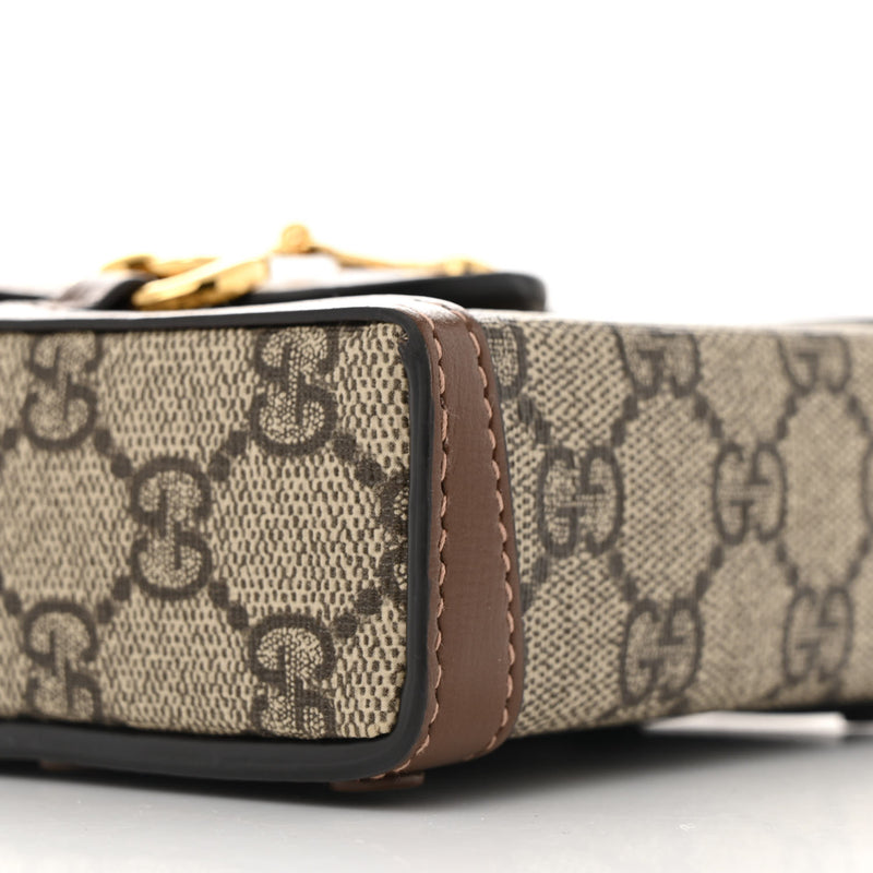 Gucci Gg Supreme Mini Horsebit Crossbody