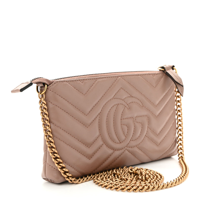Gucci Calfskin Matelasse Mini Gg Marmont
