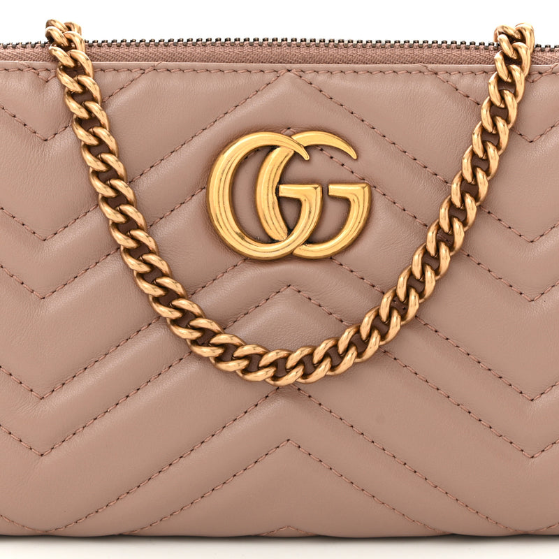 Gucci Calfskin Matelasse Mini Gg Marmont
