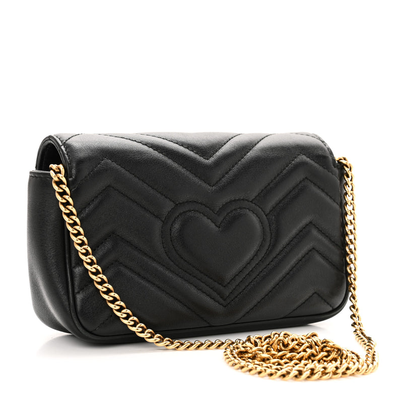 Gucci Calfskin Matelasse Super Mini Gg