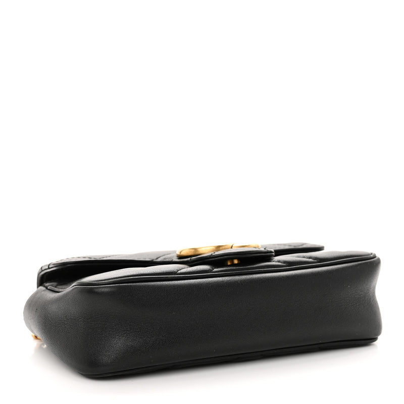 Gucci Calfskin Matelasse Super Mini Gg