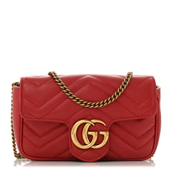 Gucci Calfskin Matelasse Super Mini Gg