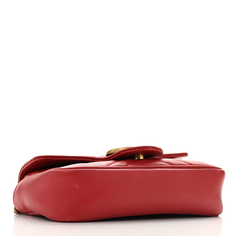 Gucci Calfskin Matelasse Super Mini Gg