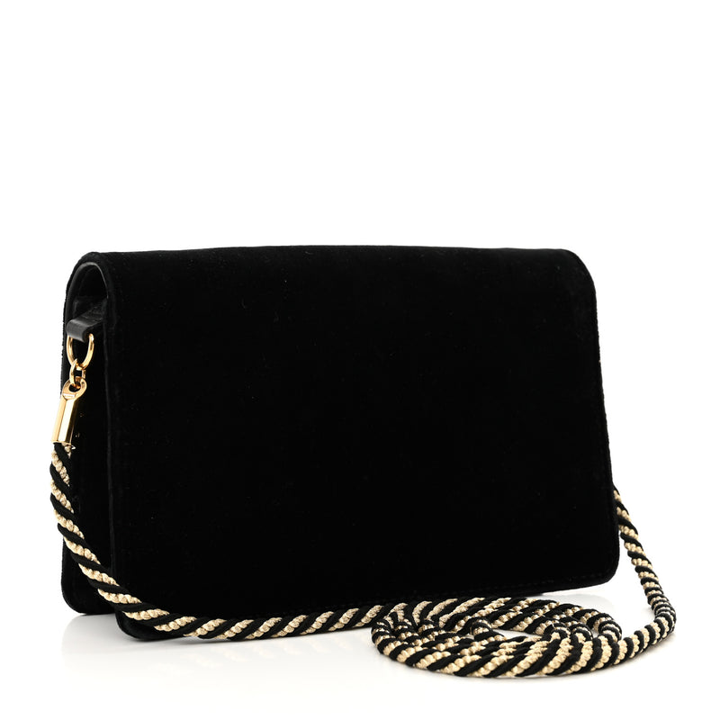 Gucci Velvet Crystal Square G Shoulder