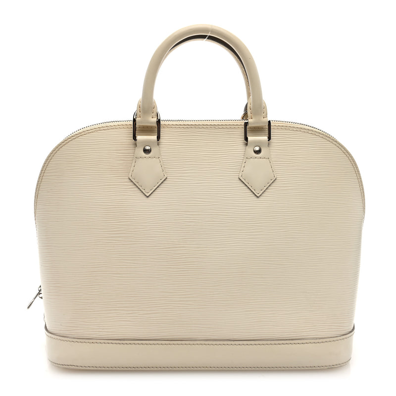 Louis Vuitton Epi Alma Pm White