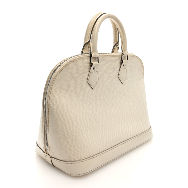 Louis Vuitton Epi Alma Pm White