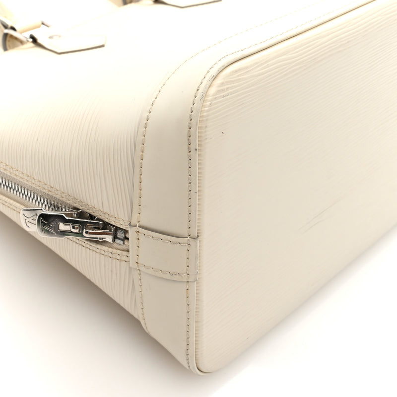 Louis Vuitton Epi Alma Pm White