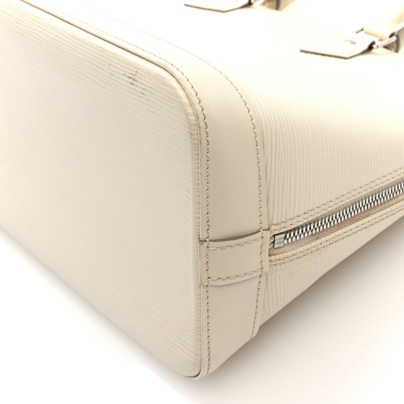 Louis Vuitton Epi Alma Pm White