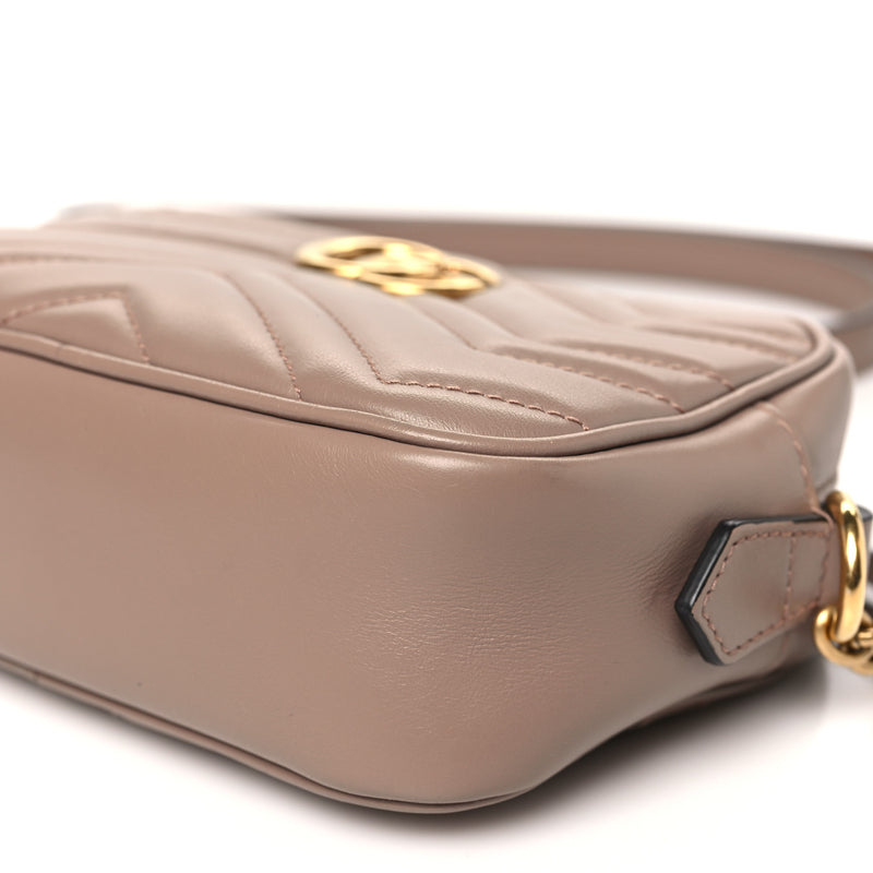 Gucci Calfskin Matelasse Mini Gg Marmont