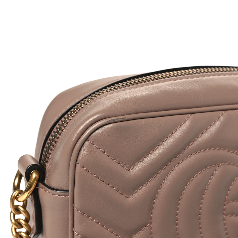 Gucci Calfskin Matelasse Mini Gg Marmont