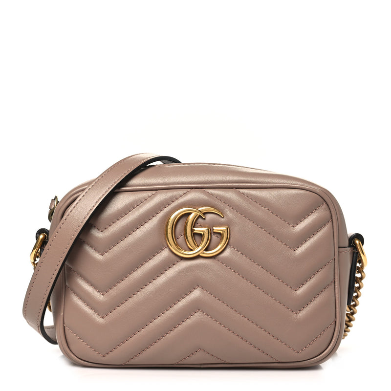 Gucci Calfskin Matelasse Mini Gg Marmont