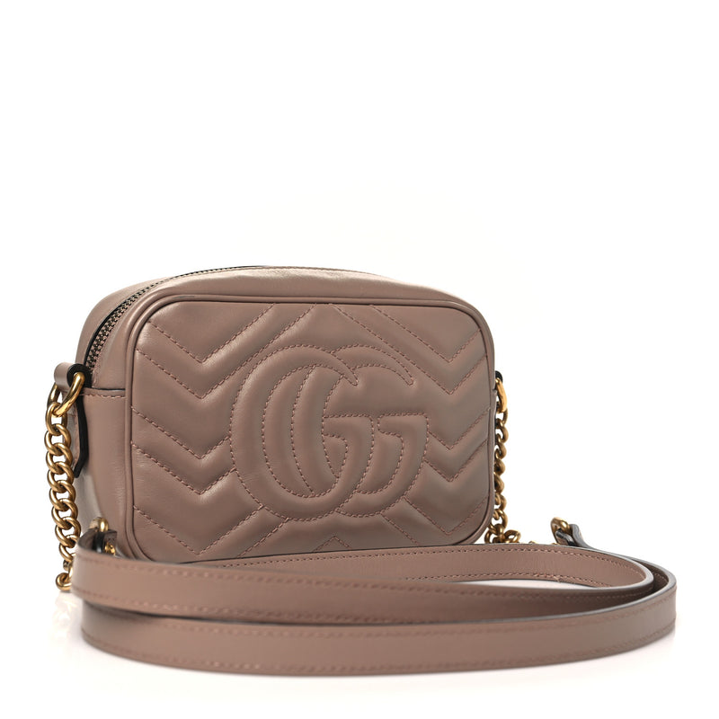 Gucci Calfskin Matelasse Mini Gg Marmont