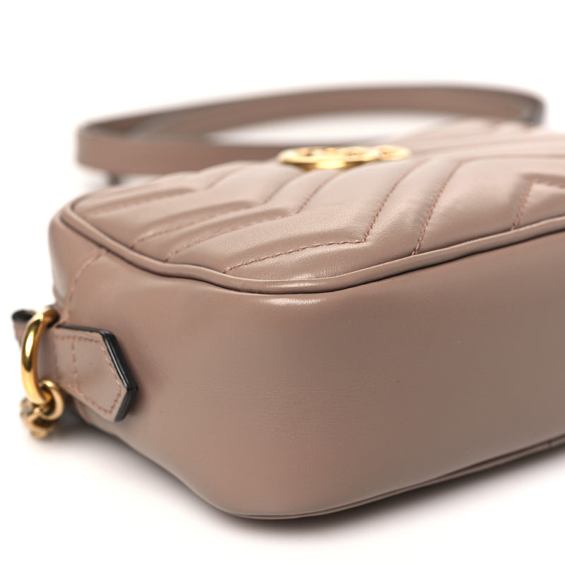Gucci Calfskin Matelasse Mini Gg Marmont