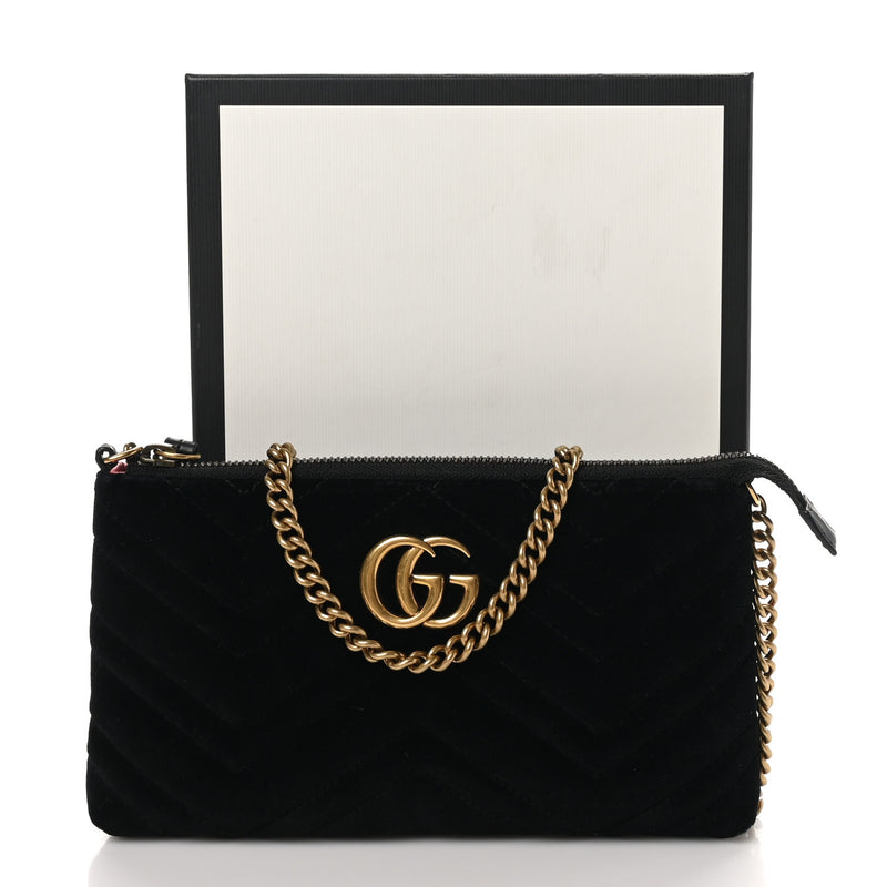 Gucci Velvet Matelasse Mini Gg Marmont
