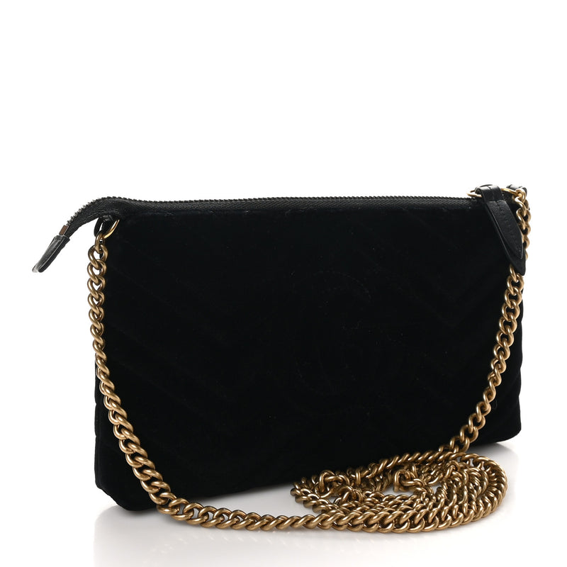 Gucci Velvet Matelasse Mini Gg Marmont