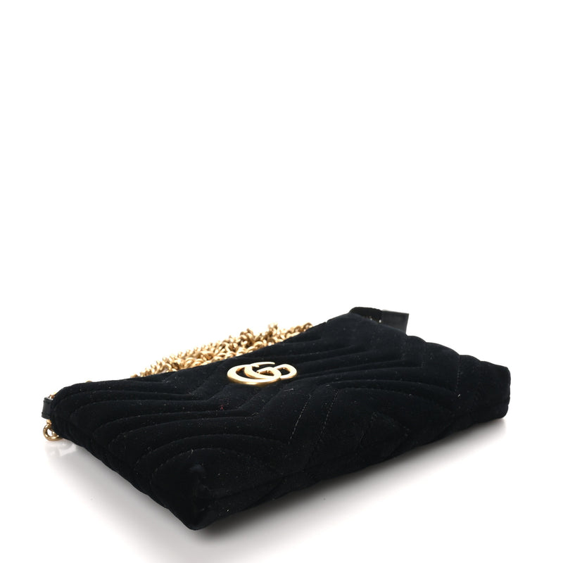 Gucci Velvet Matelasse Mini Gg Marmont