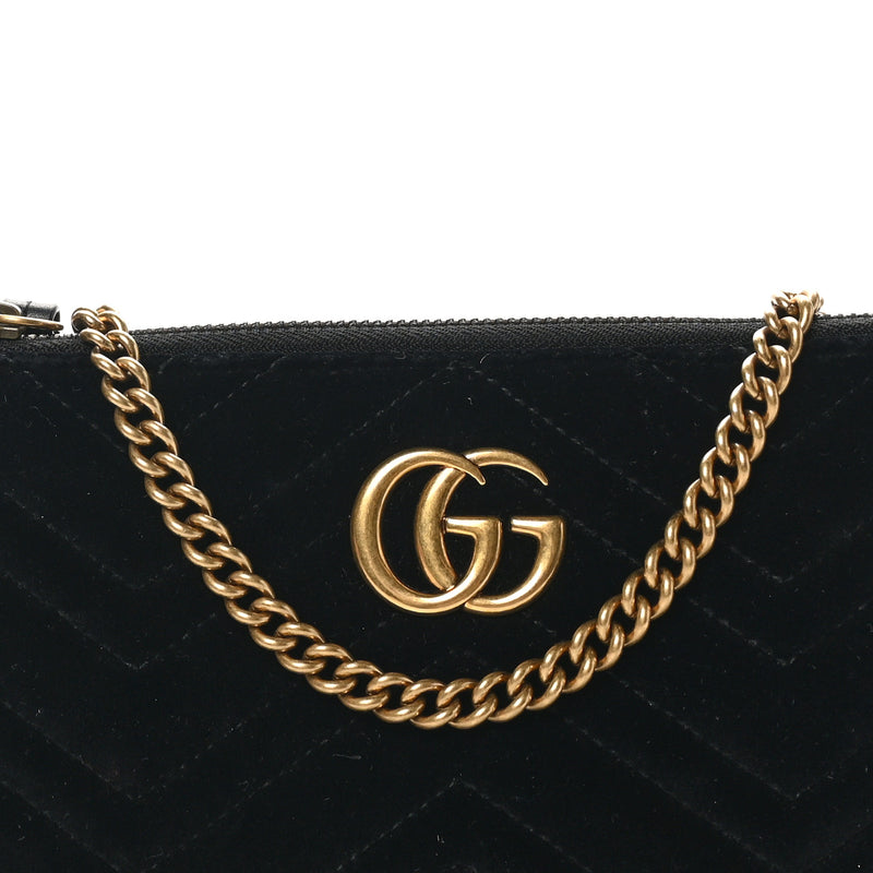 Gucci Velvet Matelasse Mini Gg Marmont