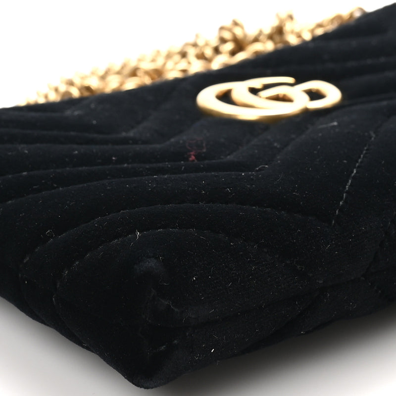 Gucci Velvet Matelasse Mini Gg Marmont