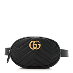 Gucci Calfskin Matelasse Gg Marmont Belt