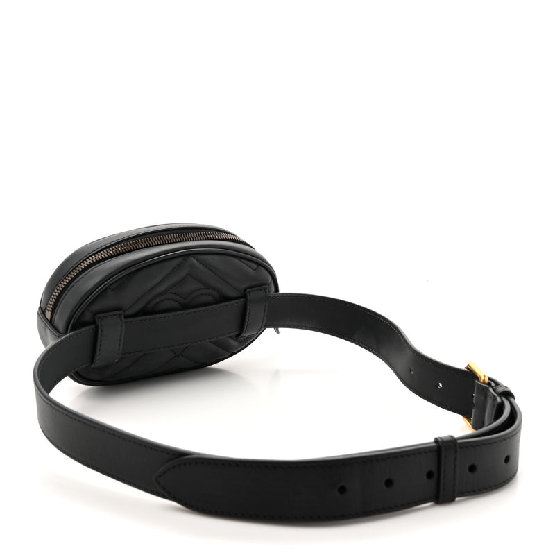 Gucci Calfskin Matelasse Gg Marmont Belt