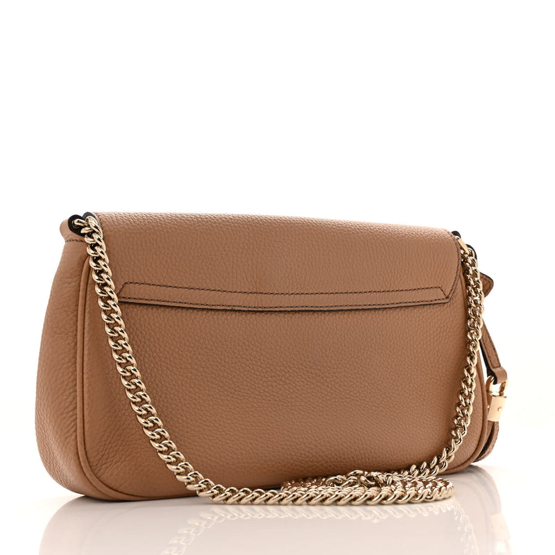 Gucci Pebbled Calfskin Medium Soho Flap