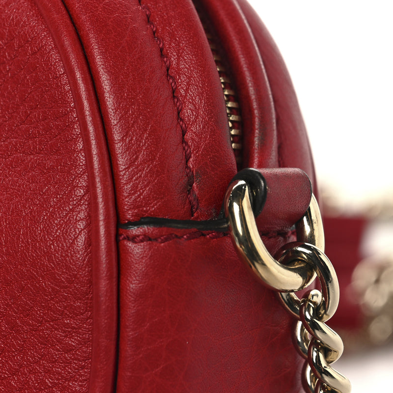Gucci Pebbled Calfskin Mini Soho Chain