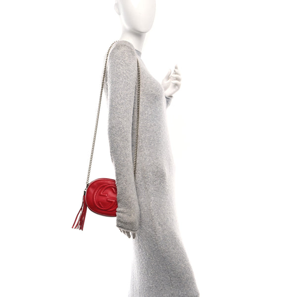 Gucci Pebbled Calfskin Mini Soho Chain